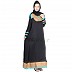 Nida abaya- raw silk and polka dots work Nida abaya- raw silk and polka dots work